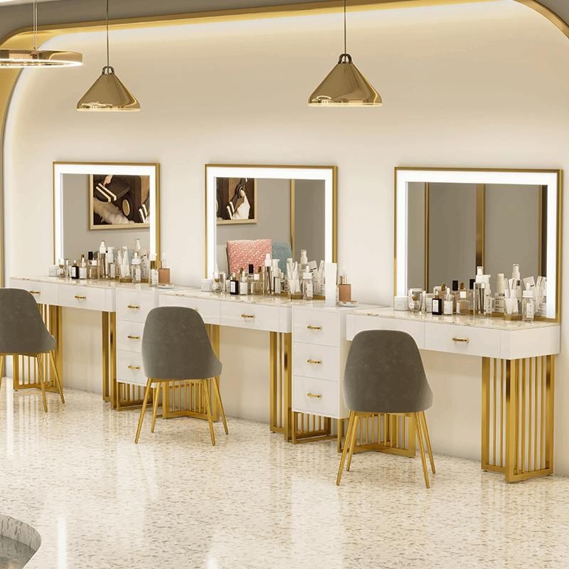 Beauty And Makeup Studio - Dresser for professional stores Light luxury