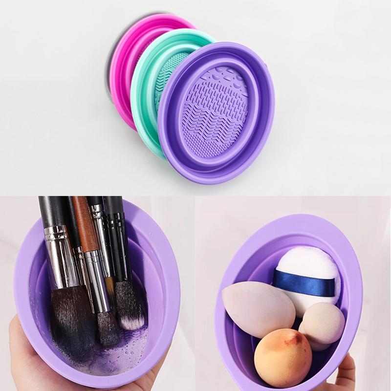 Beauty Glazed Makeup - Soft Silicone Makeup Brush Cleaner Folding