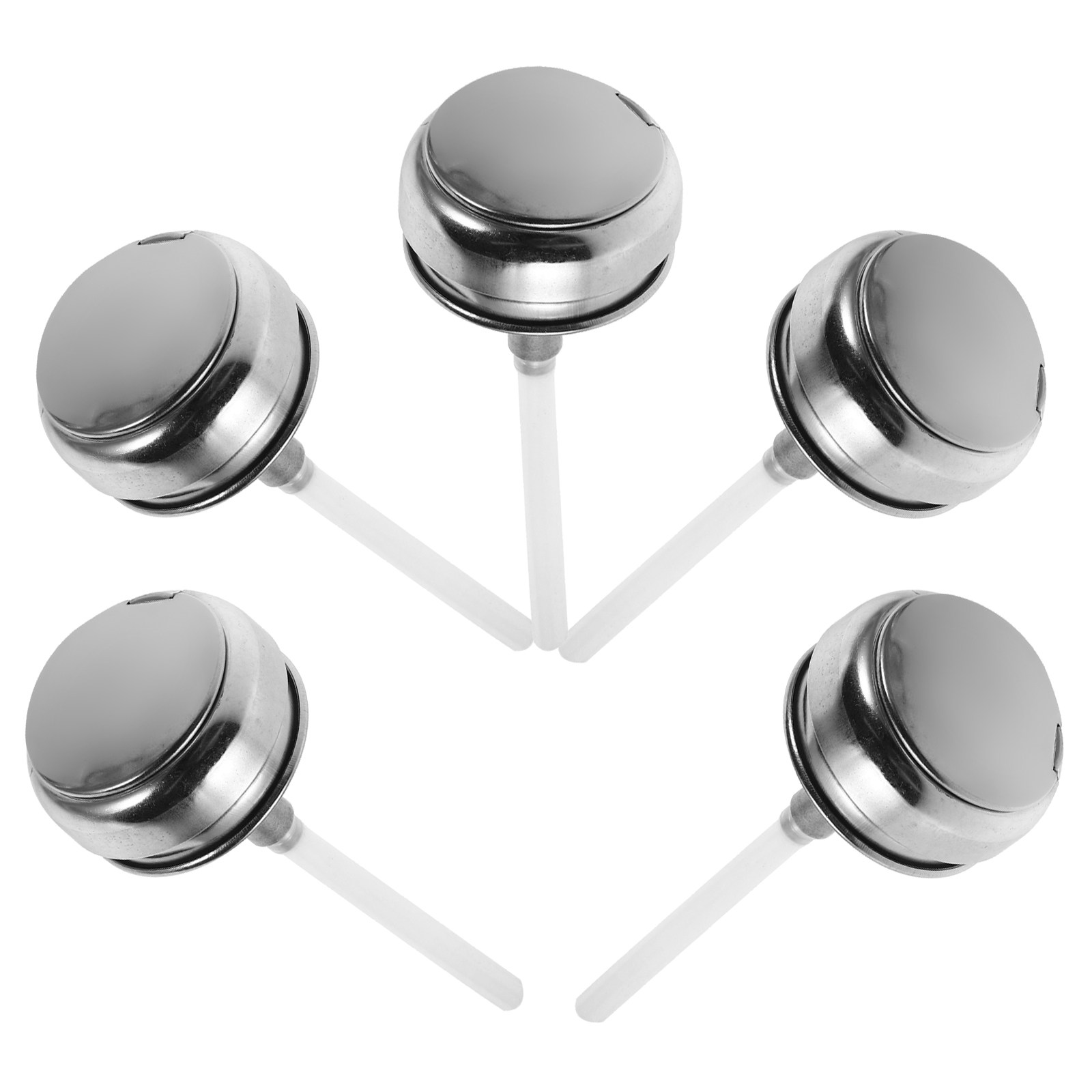 Beauty Makeup & D Anime Studio - 5Pcs Stainless Steel Aluminum Push Down
