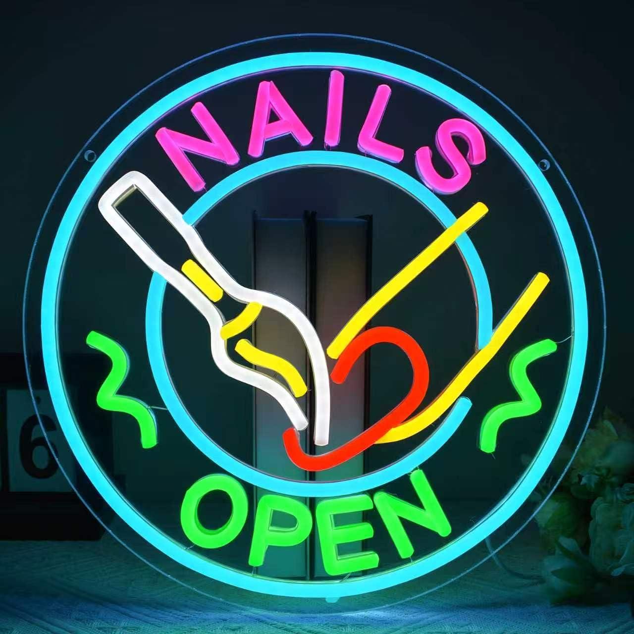 Nails Open Neon Sign USB Dimma - đánh giá và giá Beauty And Makeup Studio