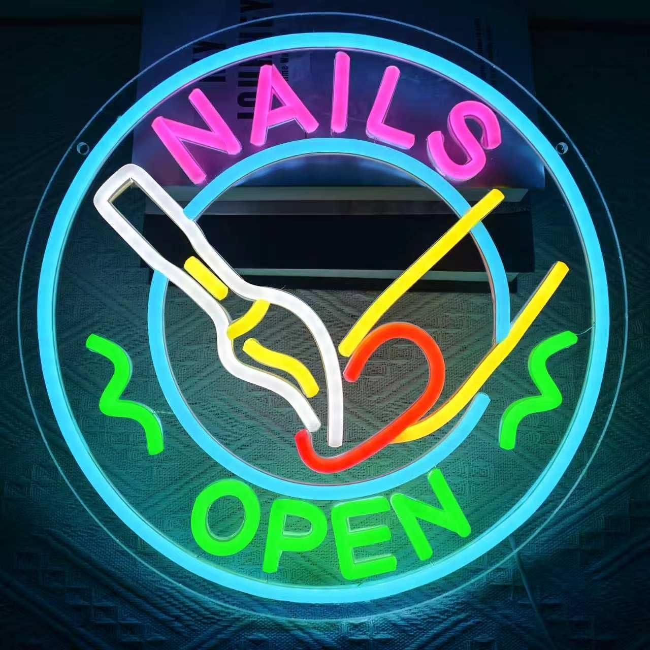 Nails Open Neon Sign USB Dimma - đánh giá và giá Beauty And Makeup Studio