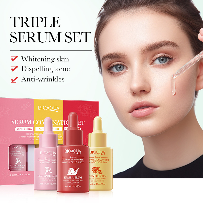 3pcs/set BIOAQUA Vitamin C Ret - đánh giá và giá Vitamin C Serum Face