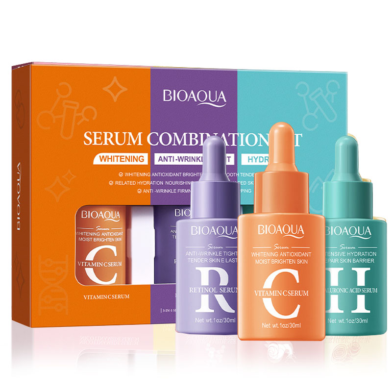 3pcs/set BIOAQUA Vitamin C Ret - đánh giá và giá Vitamin C Serum Face