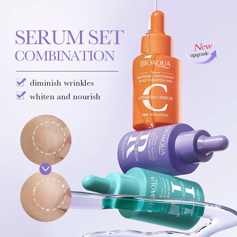 3pcs/set BIOAQUA Vitamin C Ret - đánh giá và giá Vitamin C Serum Face