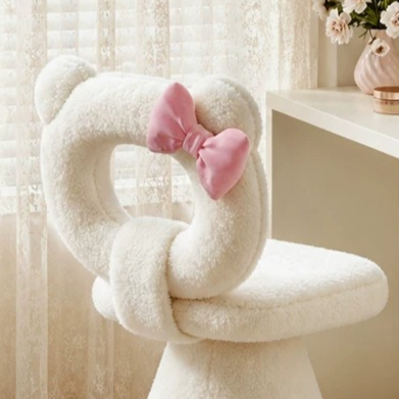 Bow Dressing Vanity Stool Pink - đánh giá và giá Beauty Makeup & D Anime Studio