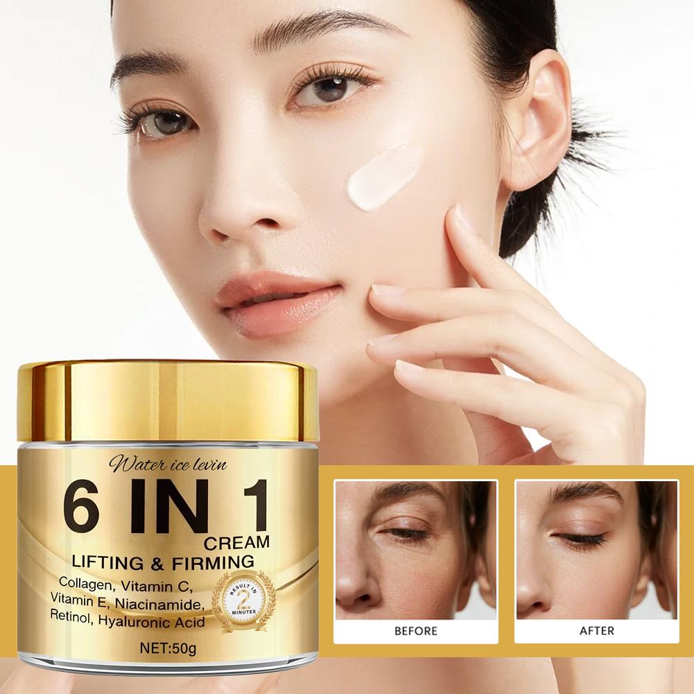 6 IN 1 Collagen Face Cream Lif - đánh giá và giá Vitamin C Serum Face