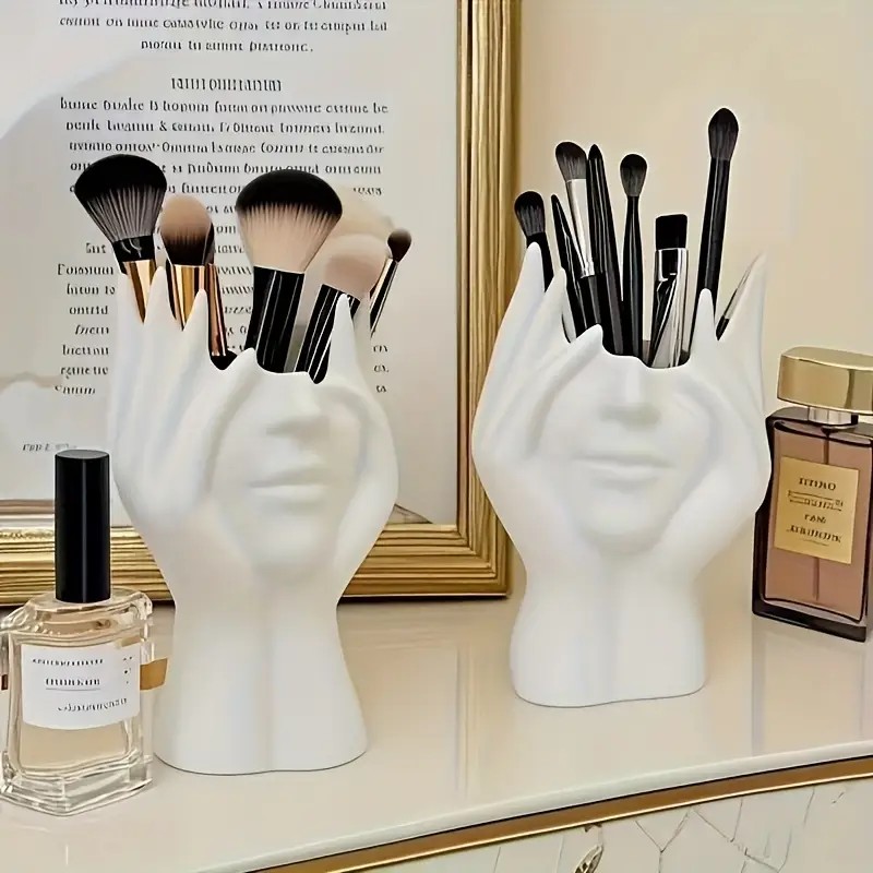 Face Shape Makeup Brush Holder - đánh giá và giá Beauty Makeup Design